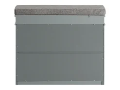 Banco Zapatero Organizador para Zapatos con 1 Solapa Gris 61 x 24 x 51 cm FSR82-K-HG SoBuy ES