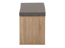 Banco zapatero Rafael Color Roble 6 Huecos y 1 Puerta