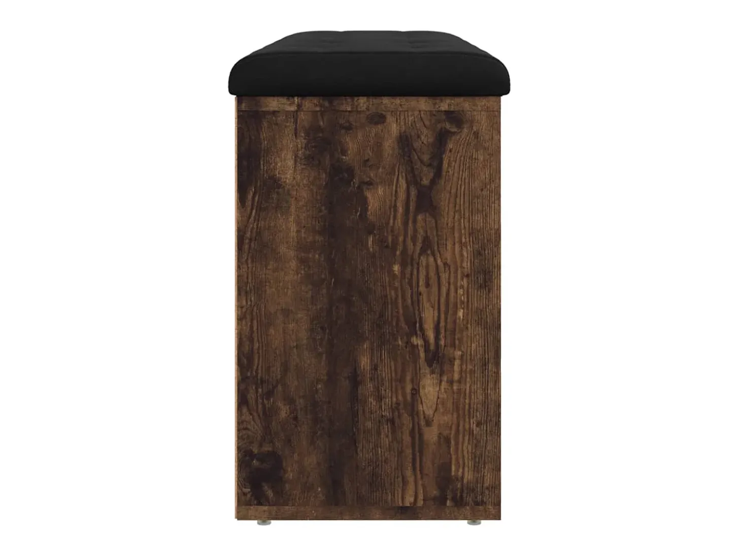 Banco zapatero roble ahumado 102x32x50 cm madera de ingeniería