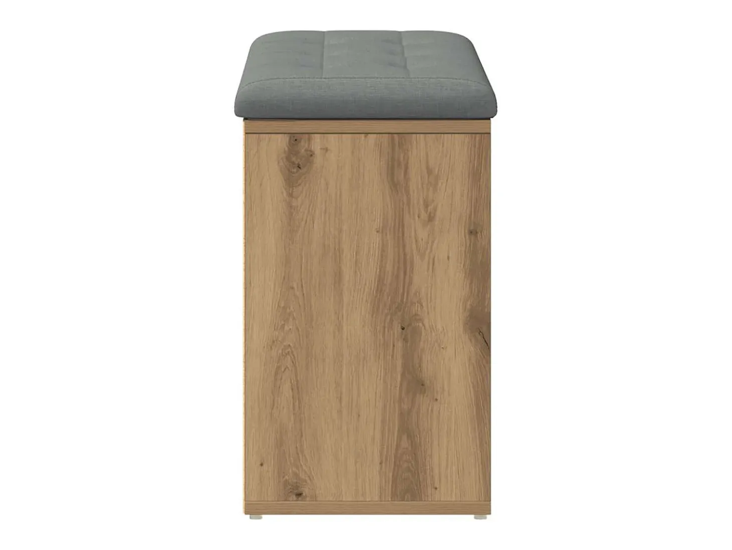 Banco zapatero roble craft 82x32x50 cm madera de ingeniería