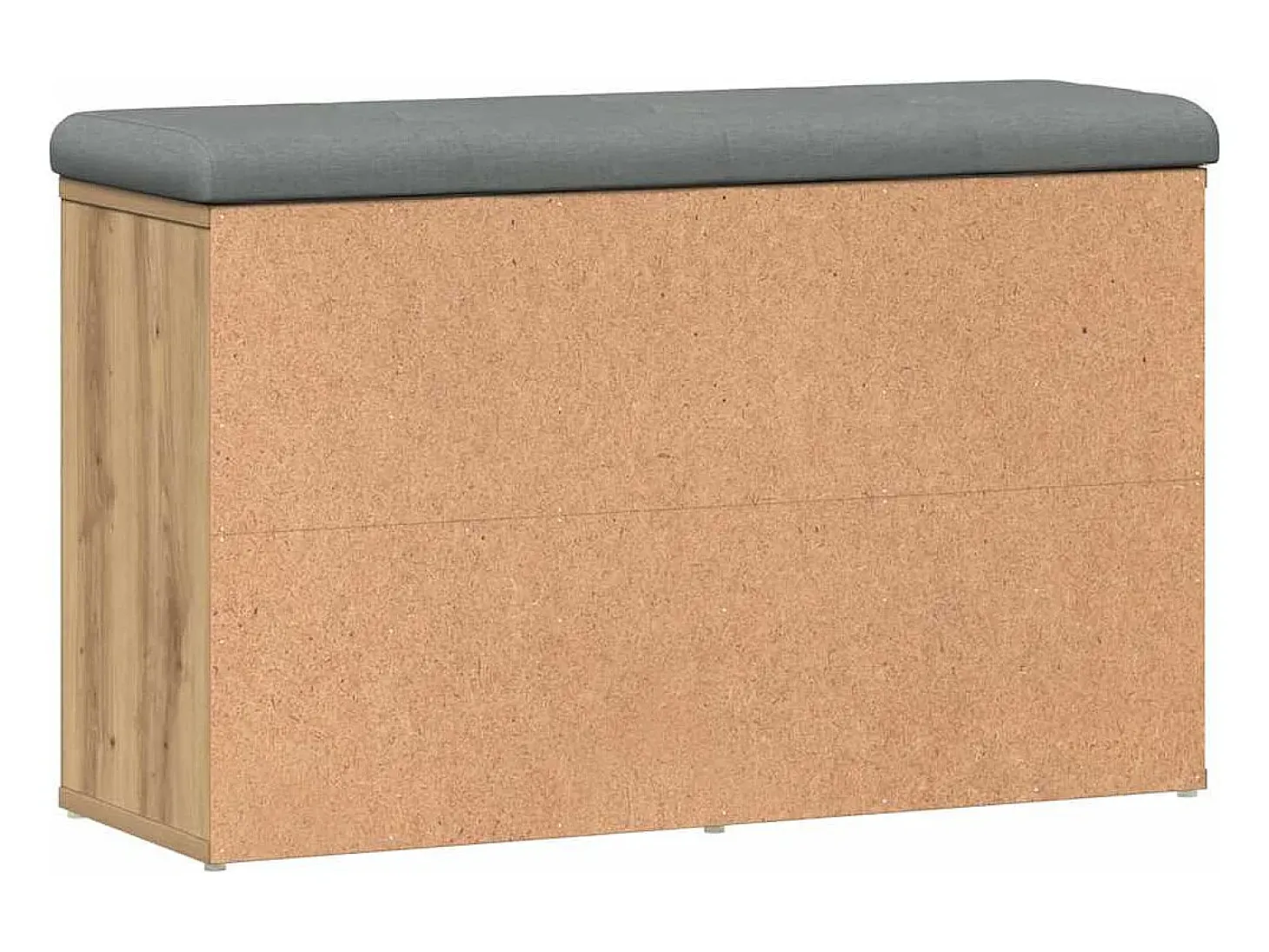 Banco zapatero roble craft 82x32x50 cm madera de ingeniería