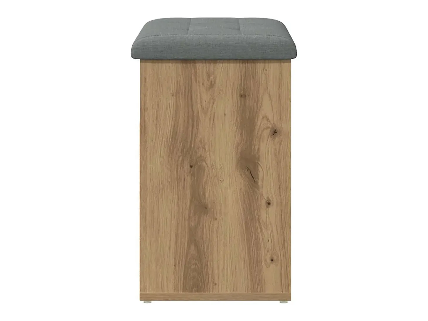 Banco zapatero roble craft 62x32x50 cm madera de ingeniería