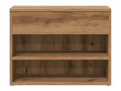 Banco zapatero roble craft 60x30x45 cm madera de ingeniería
