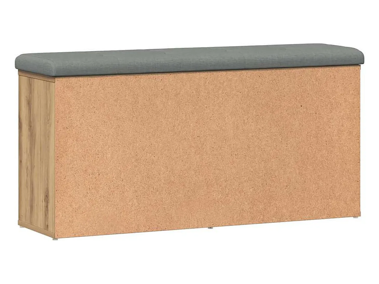 Banco zapatero roble craft 102x32x50cm madera de ingeniería