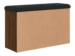 Banco zapatero roble marrón 82x32x50 cm Madera de ingeniería