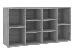 Banco zapatero Sonoma gris 103x30x54,5 cm Madera de ingeniería