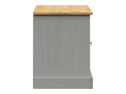 Banco zapatero VIGO gris 106x35x45 cm madera maciza de pino
