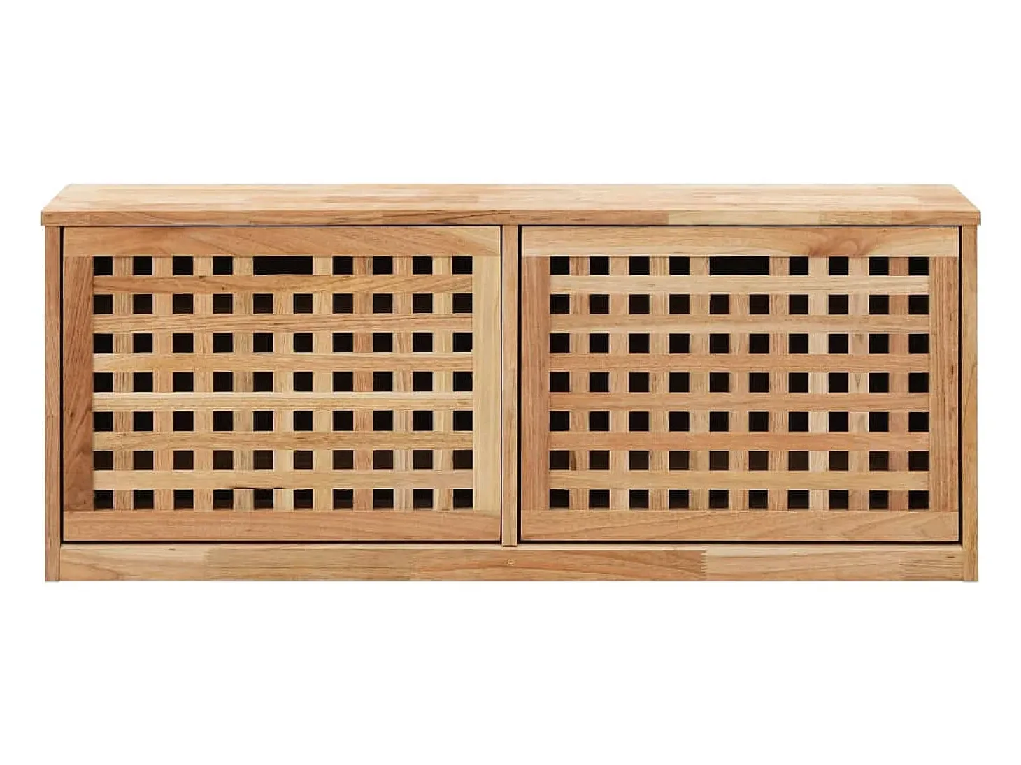 Banco zapatero 94x20x38cm Madera maciza de nogal