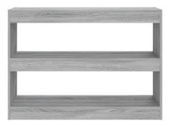 Basma Estantería/divisor de espacios gris Sonoma 100x30x72 cm