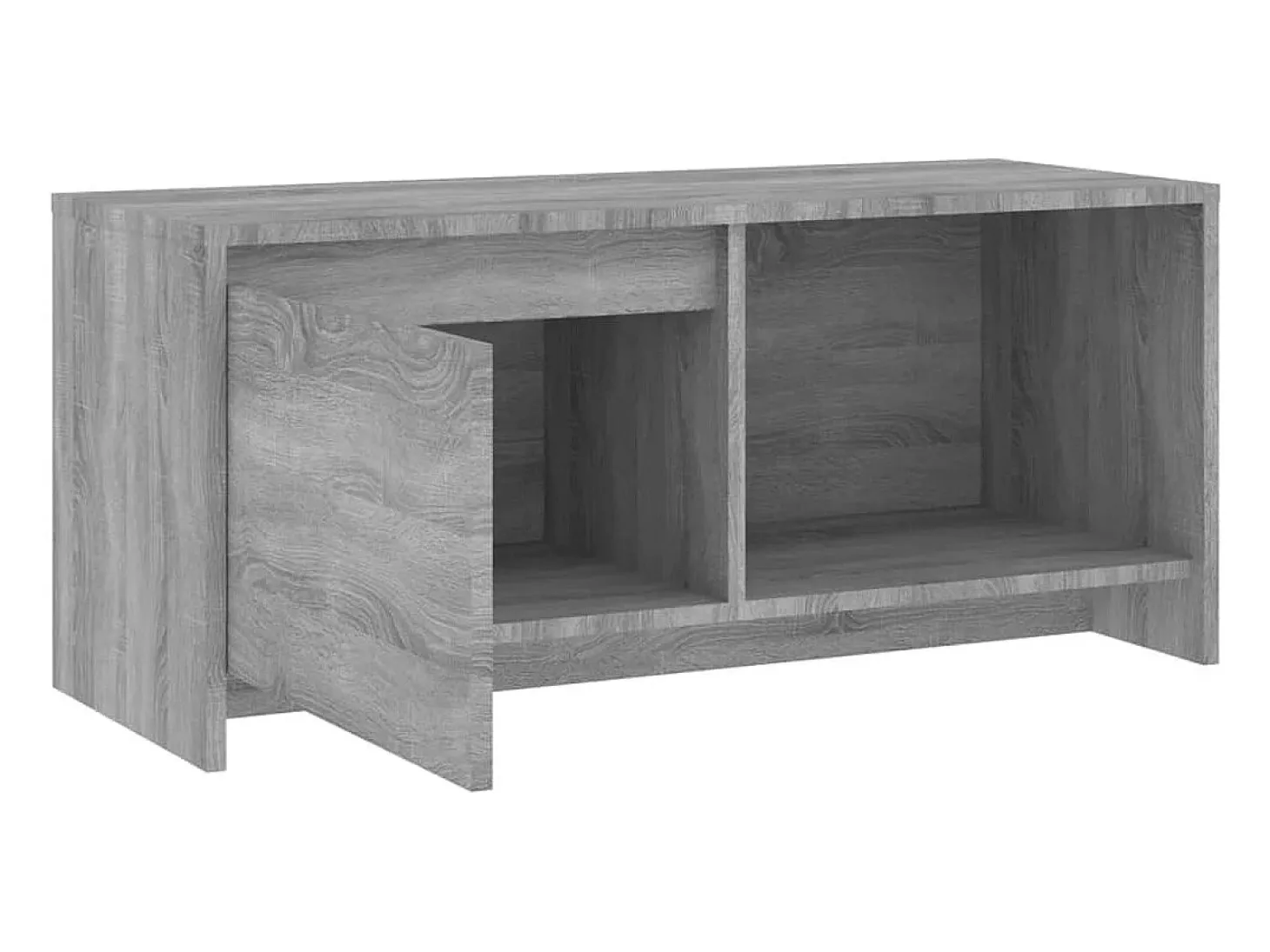 Bay Village Mueble de TV madera de ingeniería gris Sonoma 90x35x40 cm