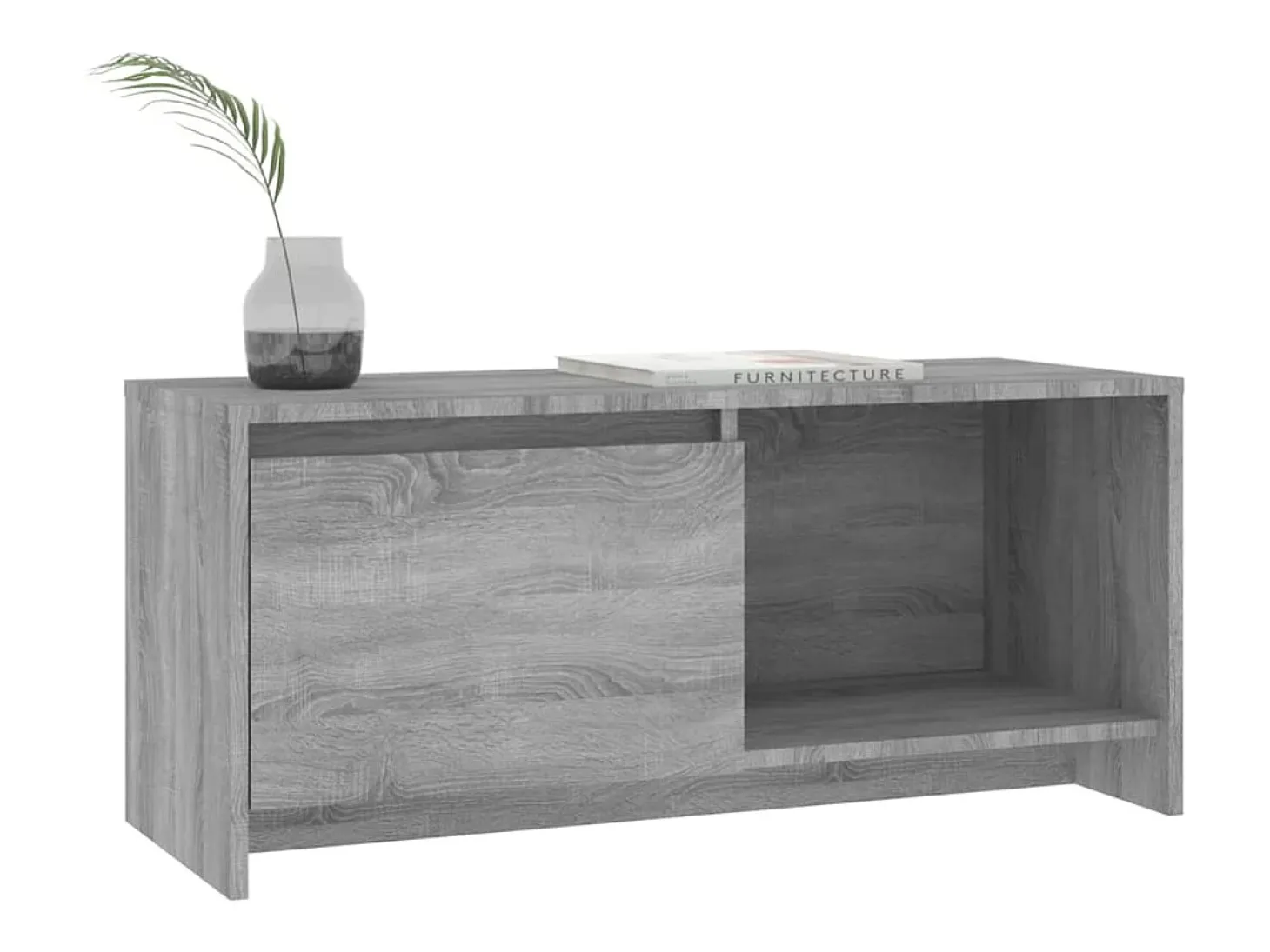 Bay Village Mueble de TV madera de ingeniería gris Sonoma 90x35x40 cm