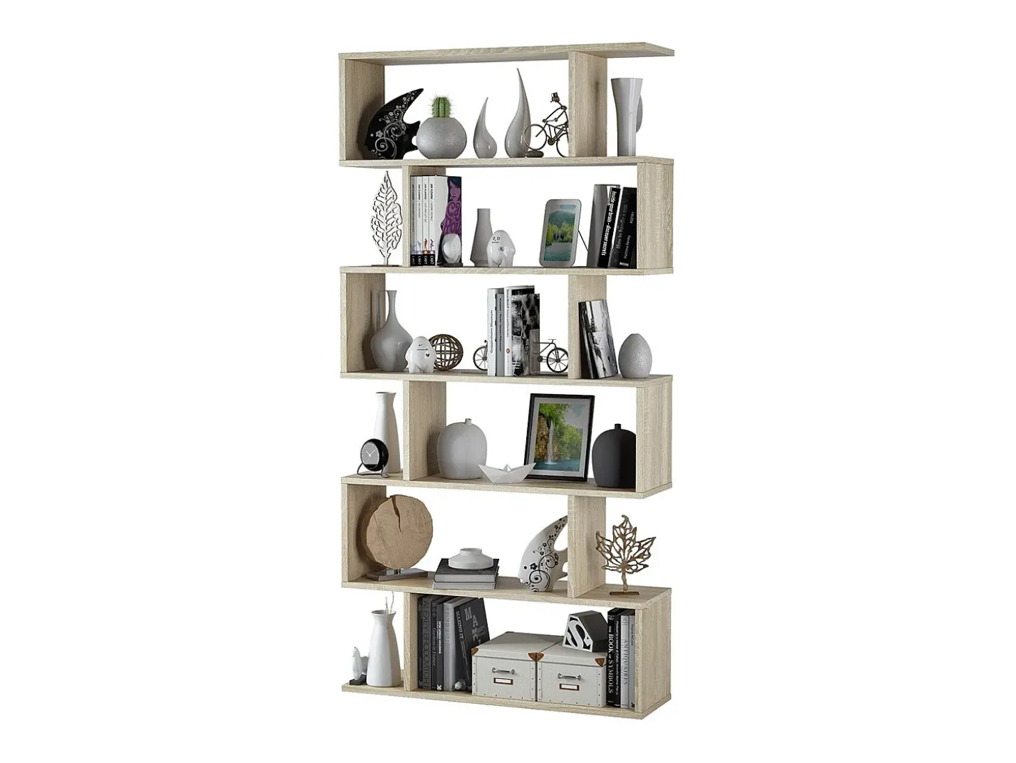Biblioteca con 6 compartimentos - A192 cm - Athena