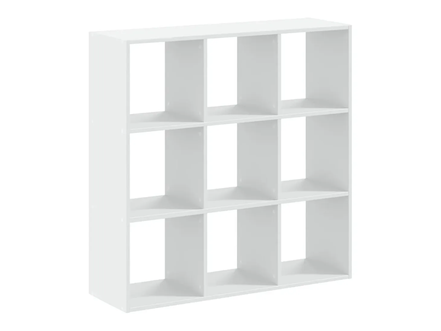 Biblioteca de madera de ingeniería blanca 102x32x102 cm ES763789