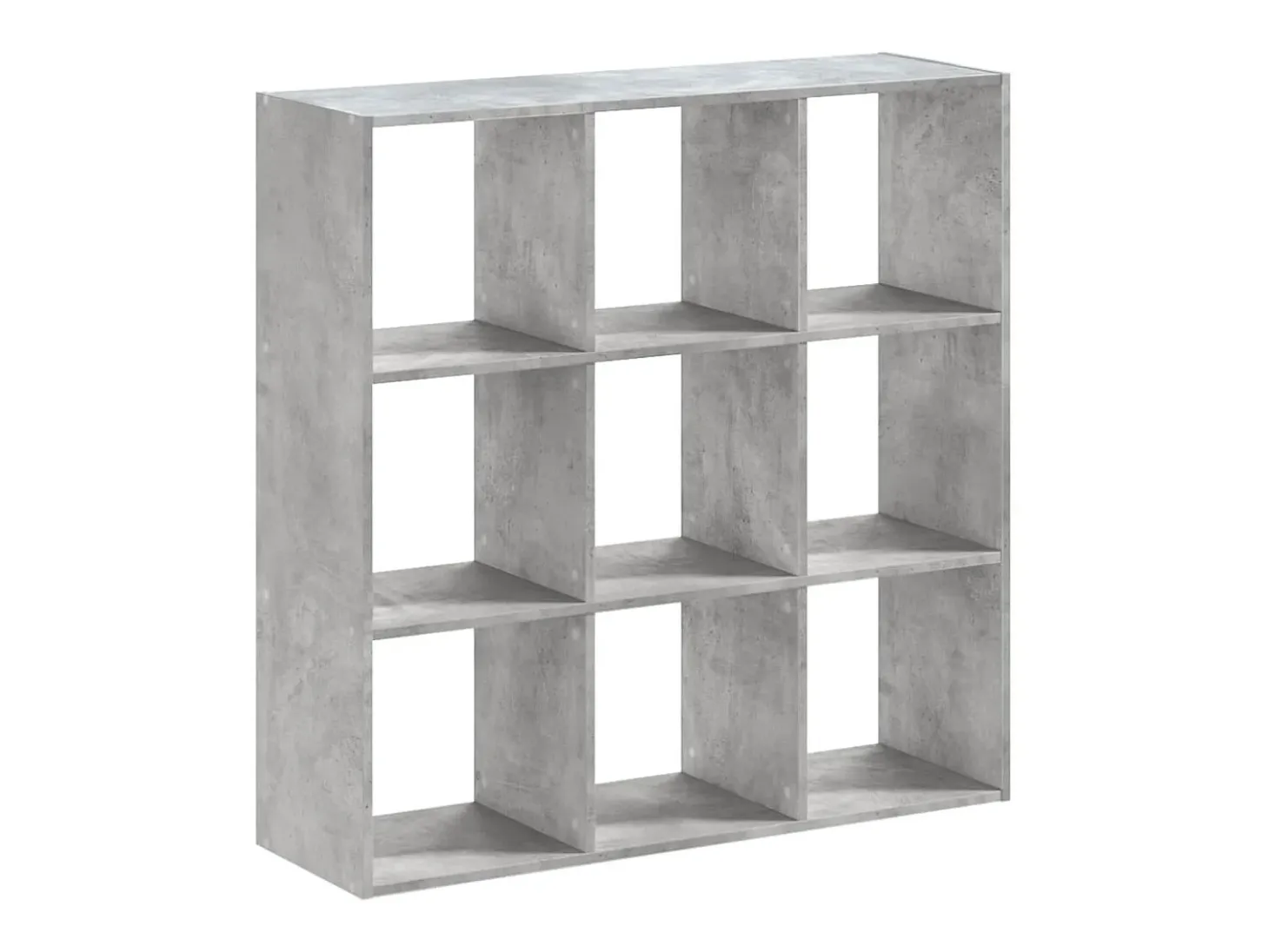 Biblioteca de madera de ingeniería gris hormigón 102x32x102 cm ES728590