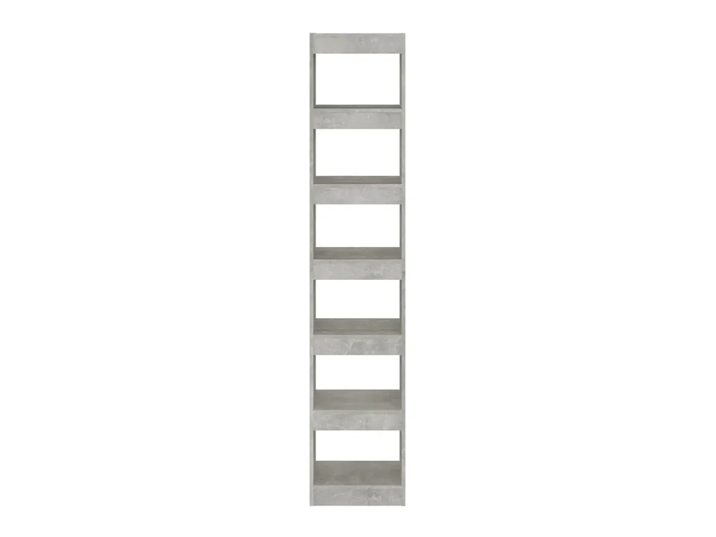 Biblioteca Estantería - divisor de espacios gris hormigón 40x30x198 cm ES82268