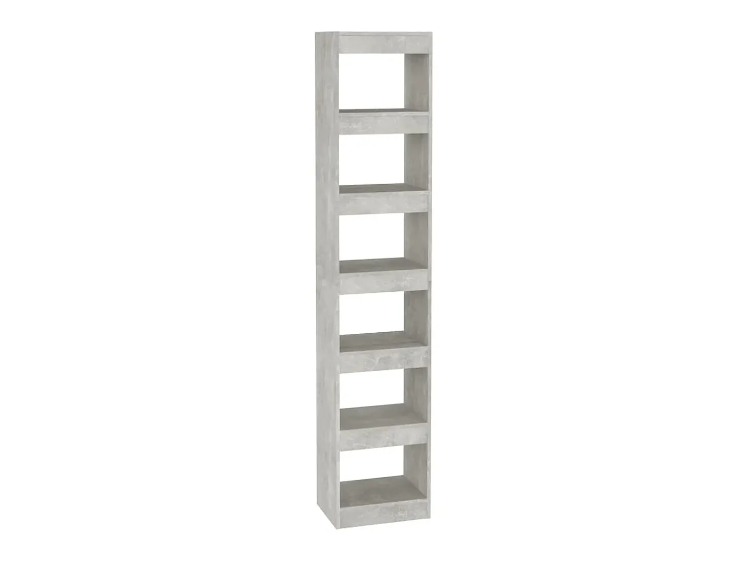 Biblioteca Estantería - divisor de espacios gris hormigón 40x30x198 cm ES82268