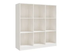 Biblioteca Estantería - divisor espacios madera pino blanco 104x33,5x110 cm ES20196