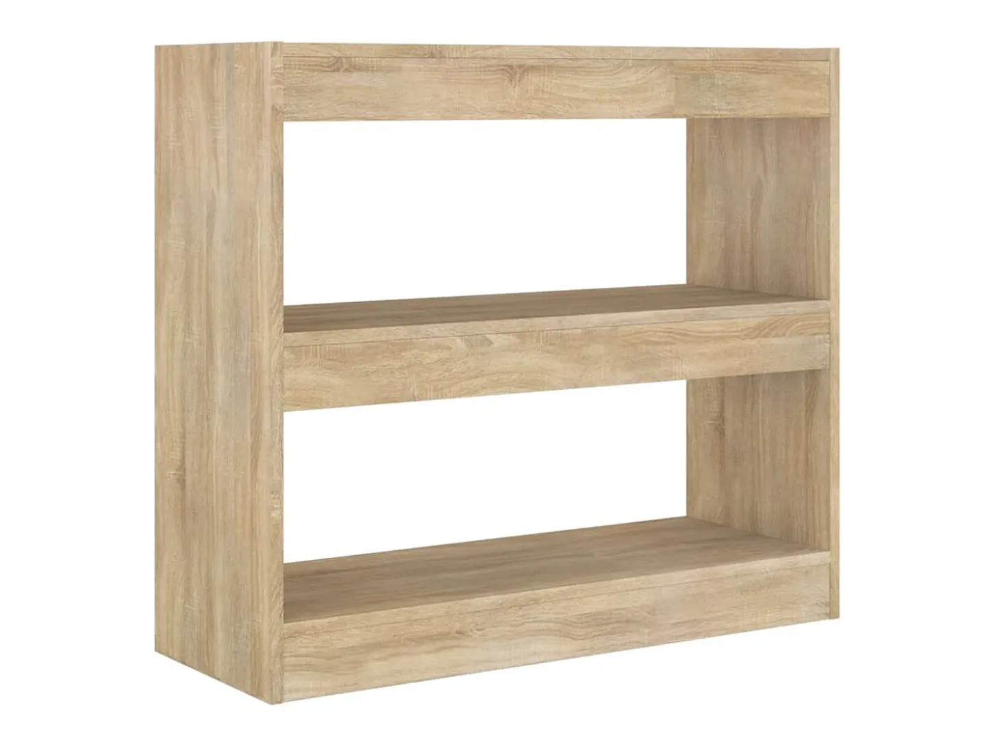 Biblioteca Estantería - divisor de espacios color roble Sonoma 80x30x72 cm ES56430
