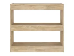 Biblioteca Estantería - divisor de espacios color roble Sonoma 80x30x72 cm ES56430