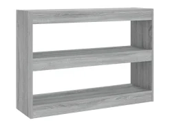 Biblioteca Estantería - divisor de espacios gris Sonoma 100x30x72 cm ES26541