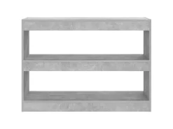 Biblioteca Estantería - divisor de espacios gris hormigón 100x30x72 cm ES67122