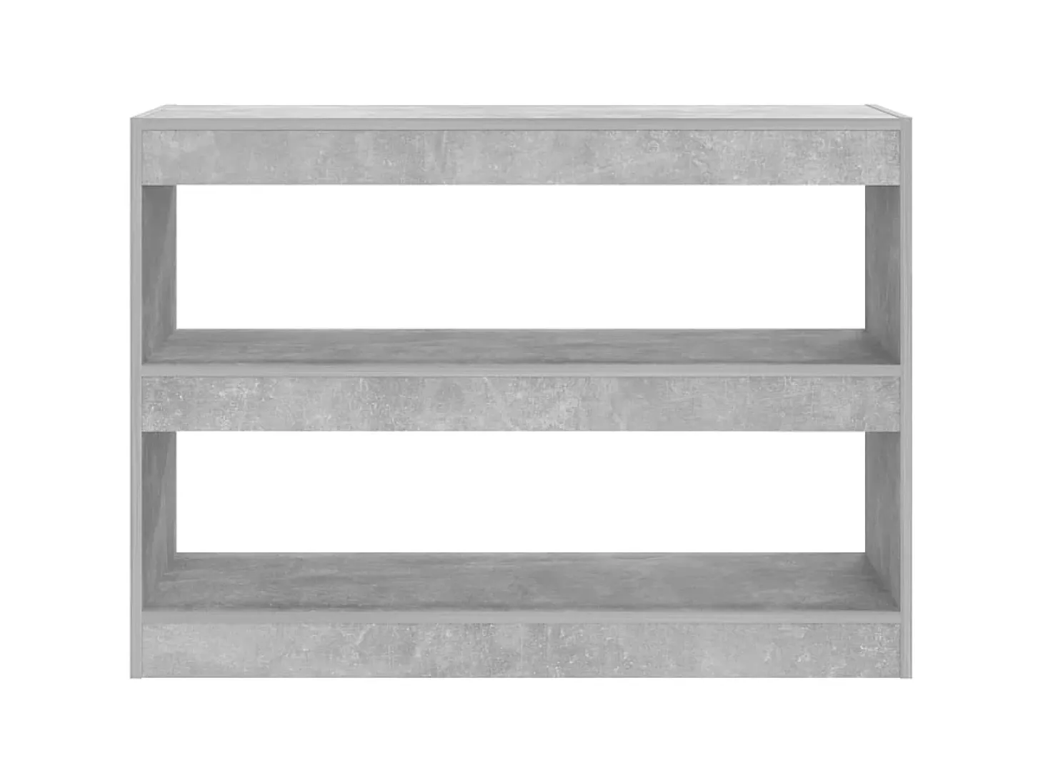 Biblioteca Estantería - divisor de espacios gris hormigón 100x30x72 cm ES67122