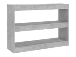 Biblioteca Estantería - divisor de espacios gris hormigón 100x30x72 cm ES67122
