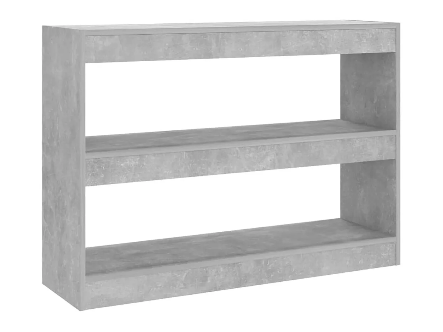 Biblioteca Estantería - divisor de espacios gris hormigón 100x30x72 cm ES67122