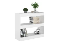 Biblioteca Estantería - divisor de espacios blanco 80x30x72 cm ES47176