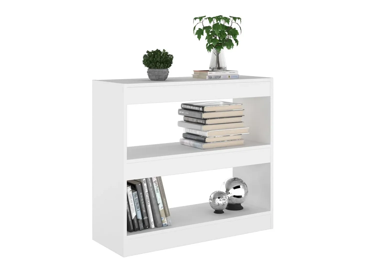 Biblioteca Estantería - divisor de espacios blanco 80x30x72 cm ES47176