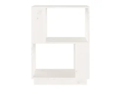 Biblioteca Estantería - divisor de espacios madera pino blanco 51x25x70 cm ES43869