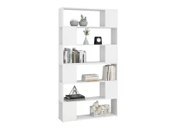 Biblioteca Estantería divisor de espacios blanco 100x24x188 cm ES26646