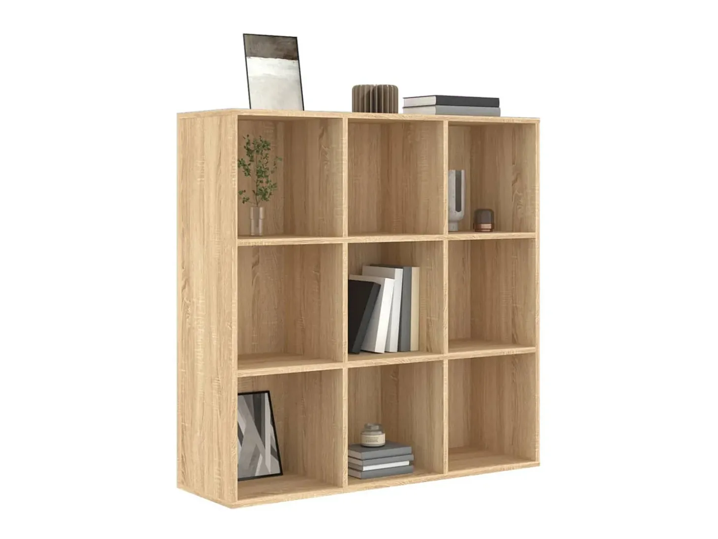 Biblioteca Estantería madera de ingeniería roble Sonoma 98x29x97,5 cm ES80410