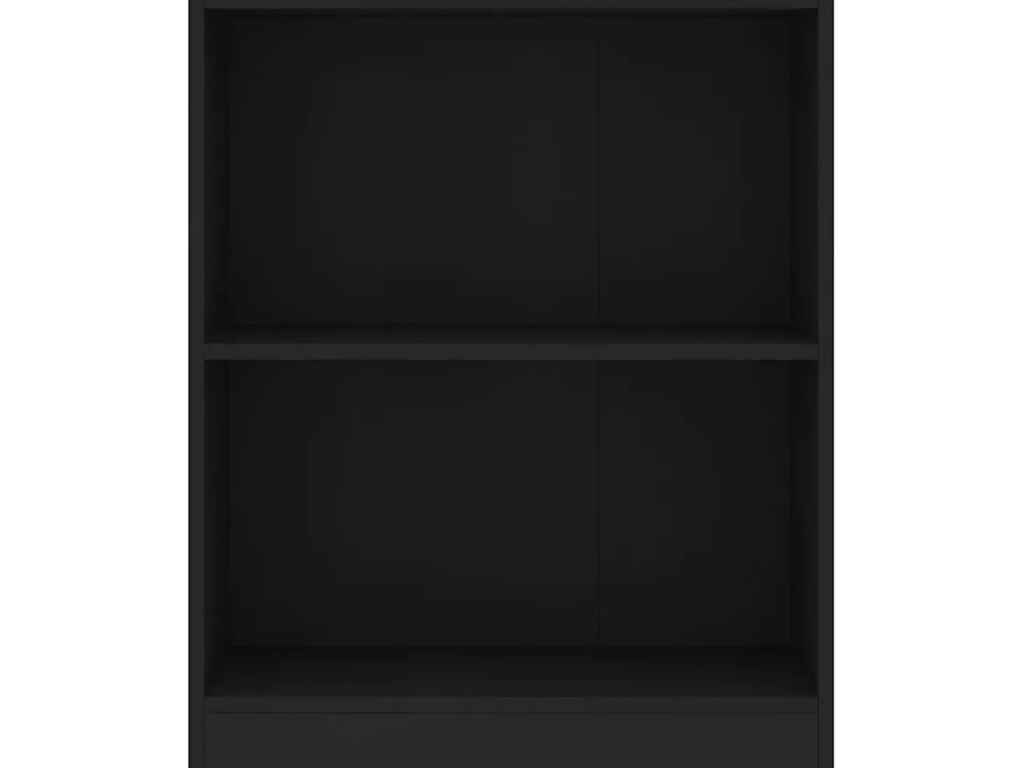 Biblioteca Estantería madera de ingeniería negro 60x24x76 cm ES65485