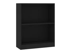Biblioteca Estantería madera de ingeniería negro 60x24x76 cm ES65485