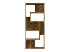 Biblioteca Estantería madera contrachapada color roble ahumado 67x24x161cm ES99996