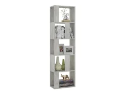 Biblioteca Estantería madera contrachapada gris hormigón 45x24x159cm ES58231