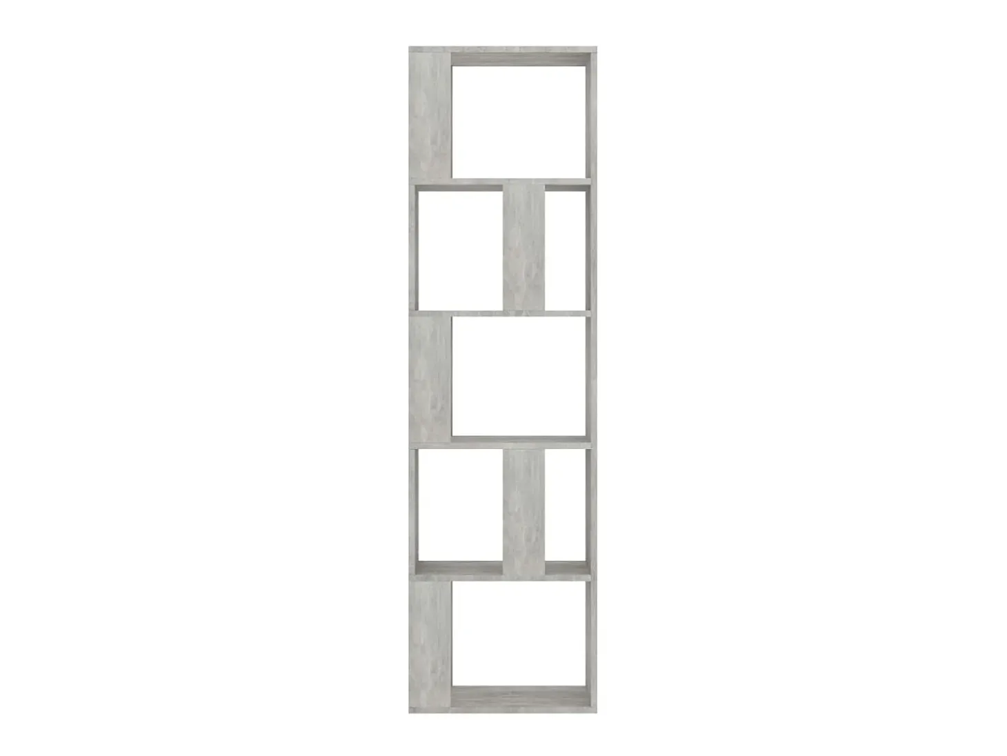 Biblioteca Estantería madera contrachapada gris hormigón 45x24x159cm ES58231