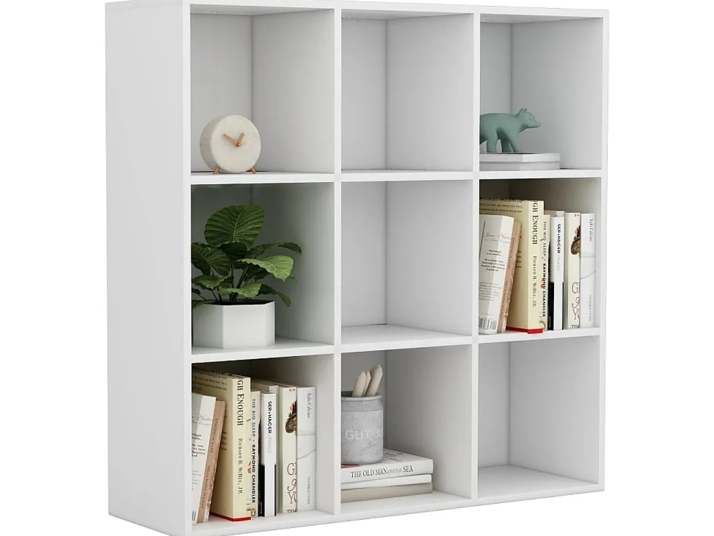 Biblioteca Estantería madera de ingeniería blanco 98x29x97,5 cm ES96424