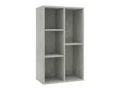 Biblioteca Estantería madera contrachapada gris 50x25x80 cm ES18510