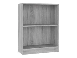 Biblioteca Estantería madera de ingeniería gris Sonoma 60x24x76 cm ES39257