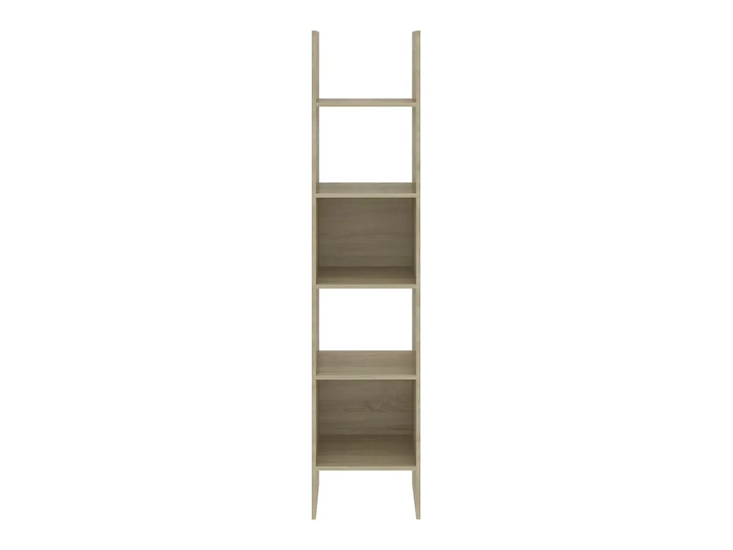 Biblioteca Estantería madera contrachapada color roble Sonoma 40x35x180 cm ES27442