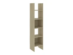 Biblioteca Estantería madera contrachapada color roble Sonoma 40x35x180 cm ES27442