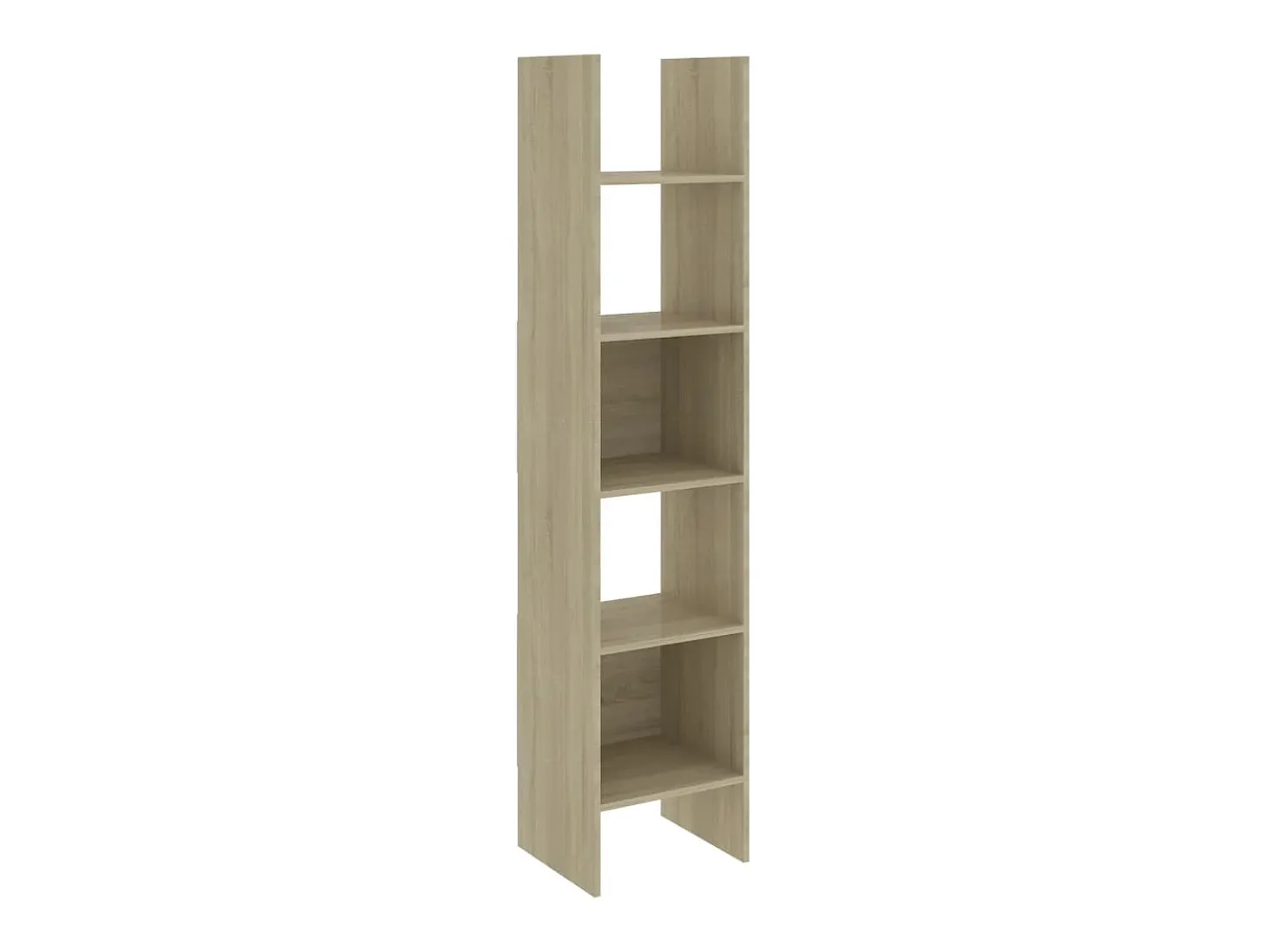 Biblioteca Estantería madera contrachapada color roble Sonoma 40x35x180 cm ES27442