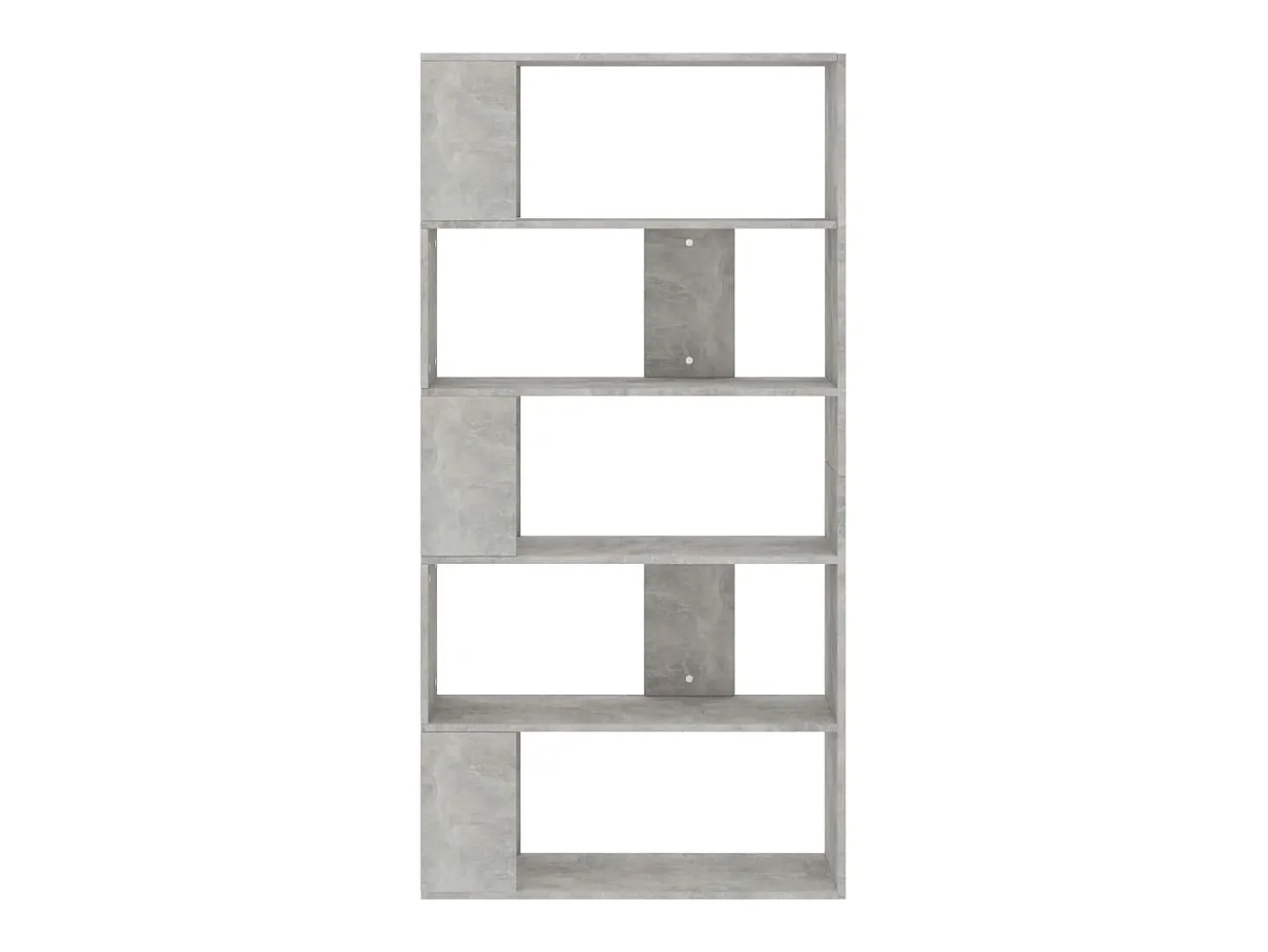 Biblioteca Estantería madera contrachapada gris hormigón 80x24x159cm ES30325