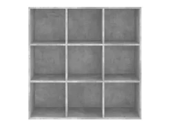 Biblioteca Estantería madera de ingeniería gris hormigón 98x29x97,5 cm ES92265