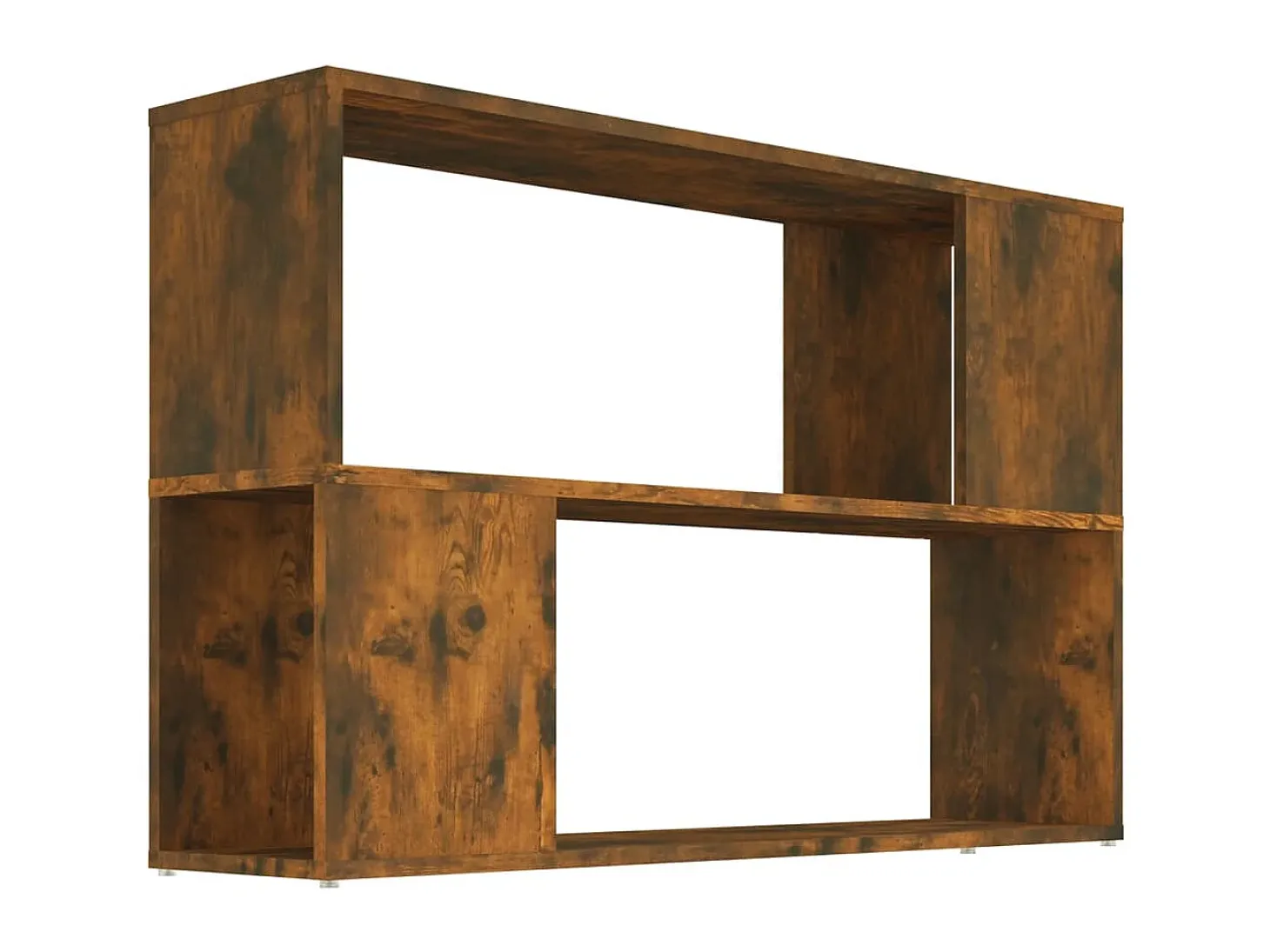 Biblioteca Estantería madera contrachapada color roble ahumado 100x24x63cm ES86396