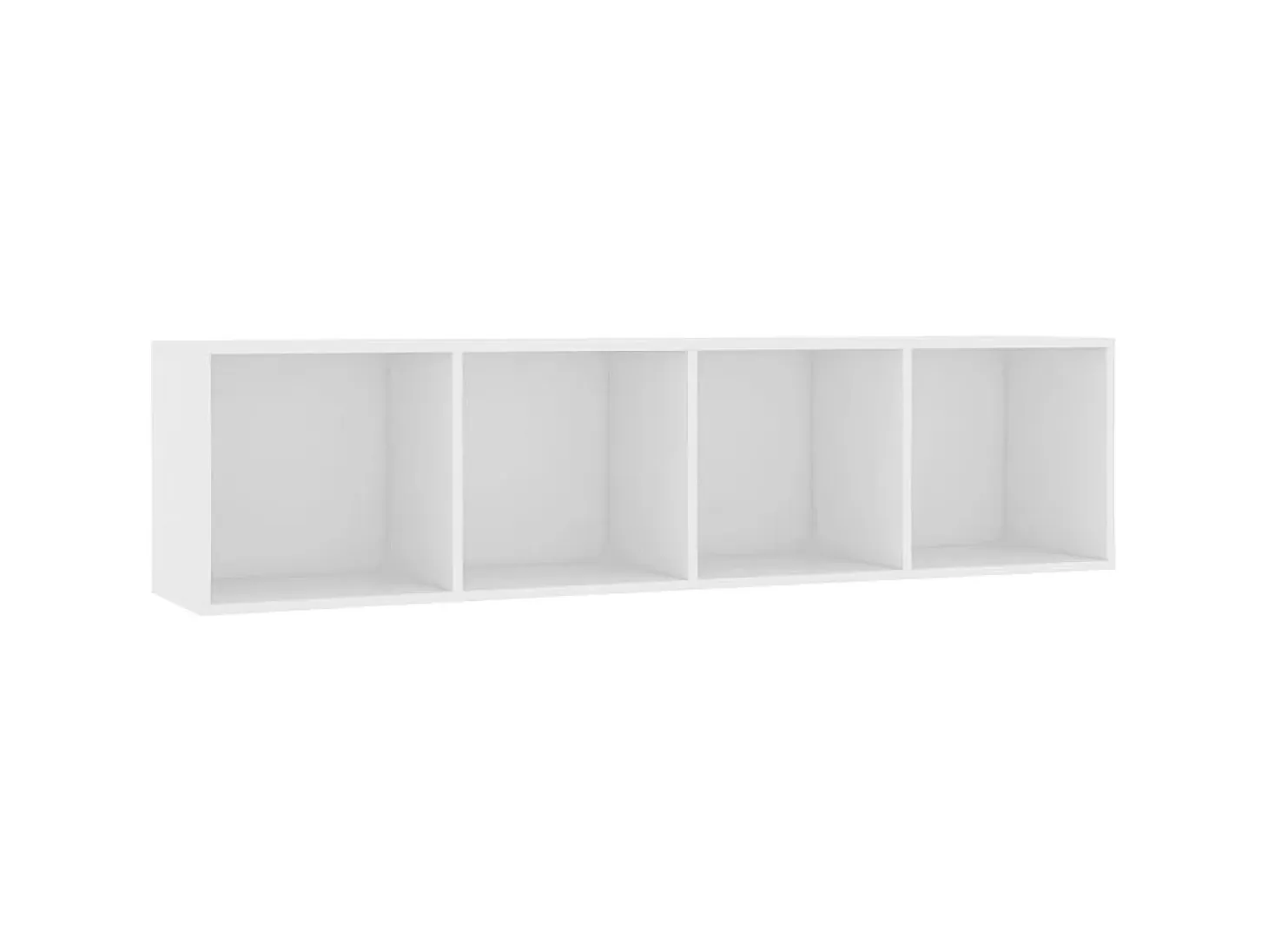 Biblioteca Estantería/mueble para TV blanco 143x30x36 cm ES69265