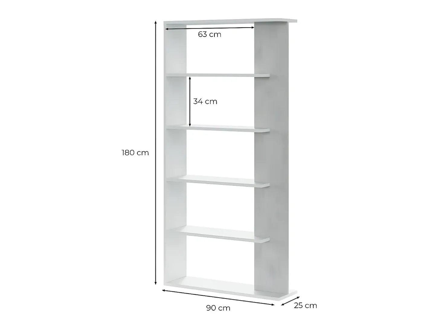 Biblioteca separadora de espacios - A180 cm - Alida