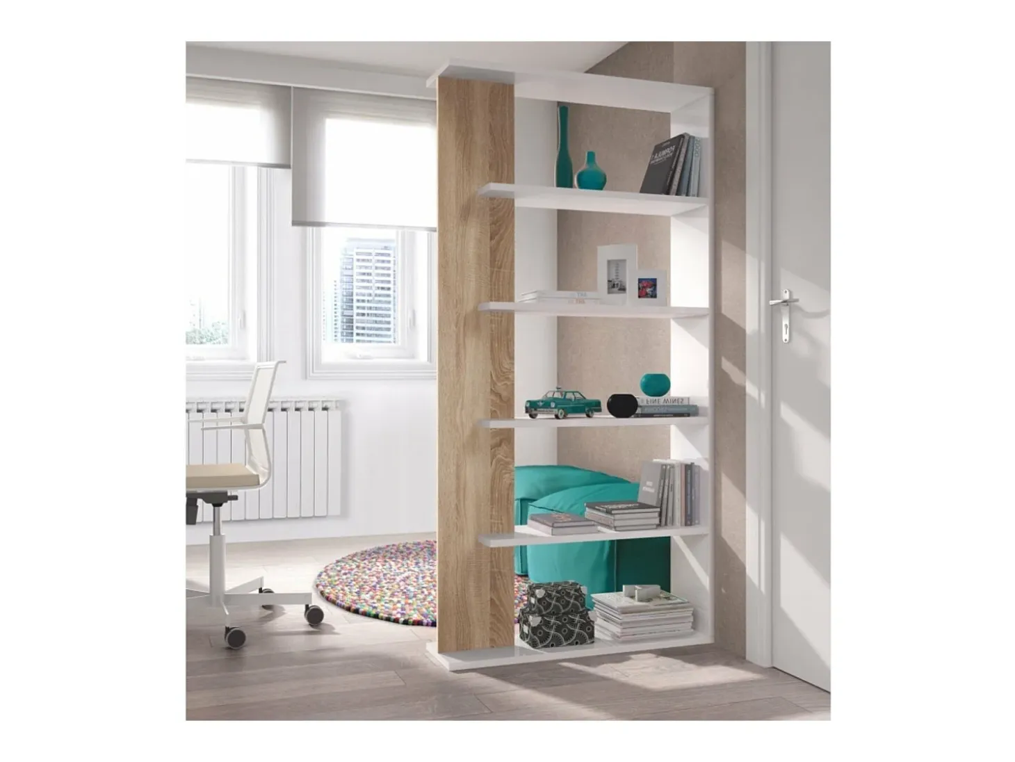 Biblioteca separadora de espacios - A180 cm - Alida